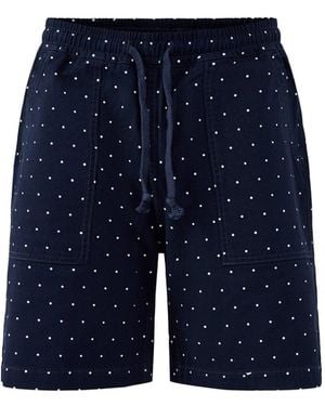 Service Works Polka Dot Chef Shorts - Blue