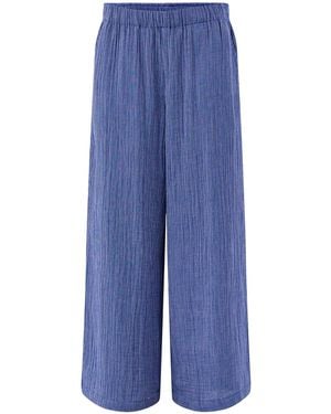 Eileen Fisher Wide Ankle Pant - Blue