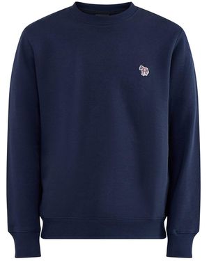 Paul Smith Ps Zebra Crew Sweat - Blue