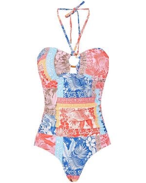 Sea Level O Ring Bandeau One Piece Swimsuit - White