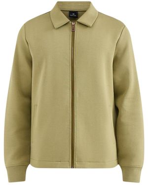 Paul Smith Full Zip Collar Sweatshirt - Green