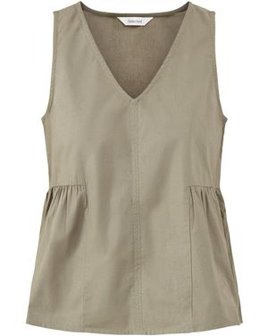 SELECTED Blair Sleeveless Peplum Top - Green