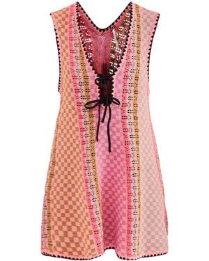 Free People Amalfi Twist Mini Dress - Pink