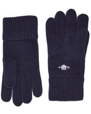 GANT Men's Shield Wool Gloves - Blue