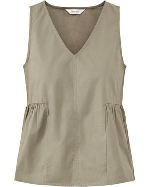 SELECTED Blair Sleeveless Peplum Top - Green