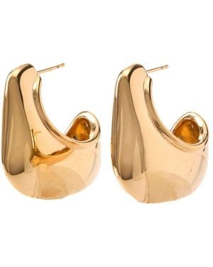 Missoma Volume Hoop Earrings - Metallic