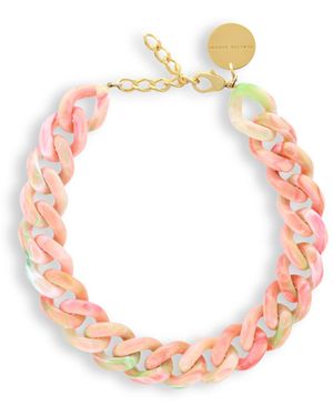 Vanessa Baroni Women's Flat Chain Necklace - Pink