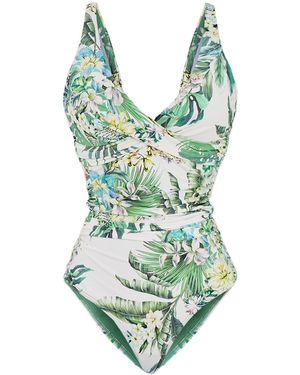 Sea Level Breezer Cross Front Multifit Swimsuit - Green