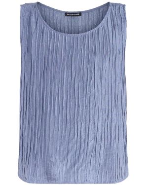 Eileen Fisher Ballet Neck Shell Top - Blue