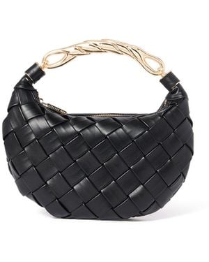 Forever New Willa Weave Metal Handle Crossbody Bag - Black