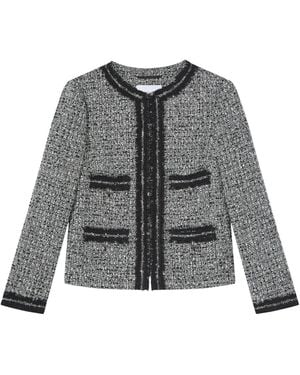 LK Bennett Women's Charlie & Ivory Tweed & Trim Jacket - Grey
