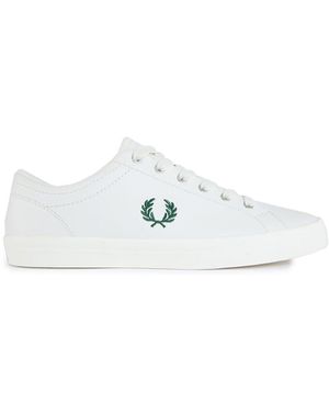 Fred Perry B1306 Leather-Inspired Trainers - White