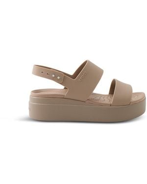 Crocs™ Brooklyn Low Wedge Sandals - White