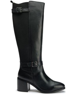 Sole Gotta Elasticated Knee High Boots - Black