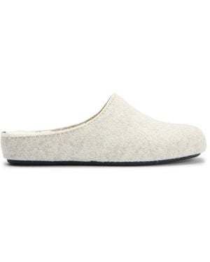 V.Gan Vegan Date Mule Textile Slippers - White