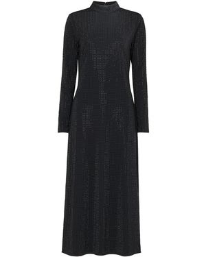 Whistles Hot Fix Jersey Midi Dress - Black
