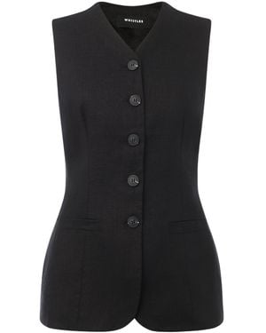 Whistles Molly Waistcoat - Black