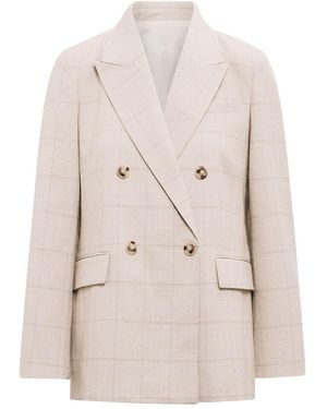 Forever New Lottie Double Breasted Blazer - White