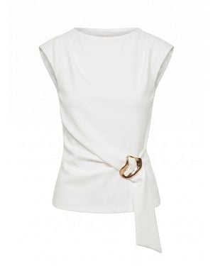Forever New Serena Hardware Detail Blouse - White