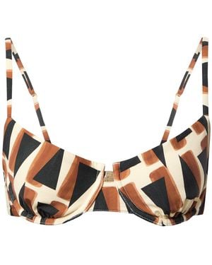 Seafolly Women's Underwire Bra Print Bikini Top - Brown