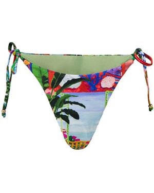 Seafolly La Boca Tie Side Rio Pant - Green