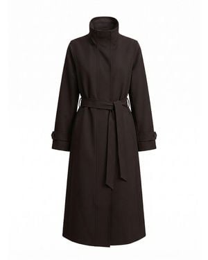 Forever New Florence Funnel Neck Trench Coat - Black