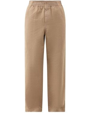 Paul Smith Linen Mix Drawstring Trousers - Natural