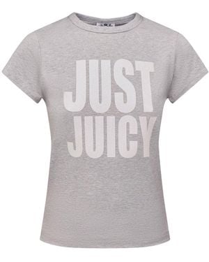 Juicy Couture Just Juicy Hilton Icon Tee - Grey