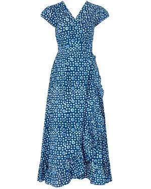 Aspiga Demi Wrap Dress - Blue