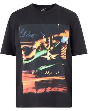 Paul Smith Funfair Print Short Sleeves Tee - Black