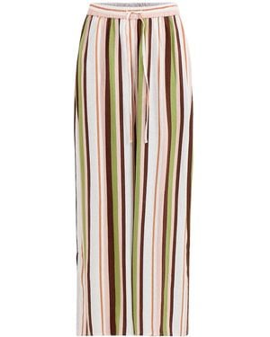 Nobody's Child Elstow Wide Leg Trousers Striped - White