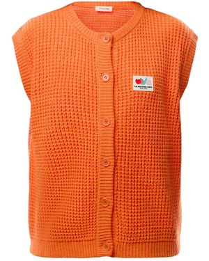American Vintage Crashway Vest Cardigan - Orange