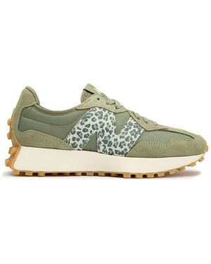 New Balance 327 Suede Trainers - Green