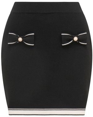 Forever New Cece Bow Detail Skirt - Black