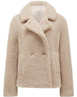 Forever New Analise Borg Jacket - Natural