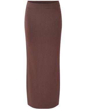 Pretty Lavish Lilah Maxi Skirt - Brown