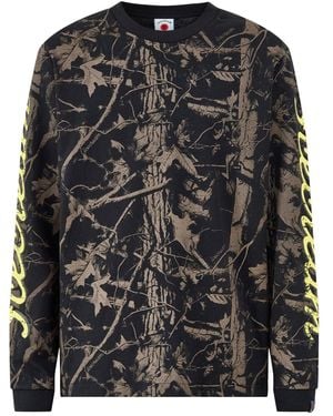 ICECREAM Tree Camo Long Sleeve T-Shirt - Black