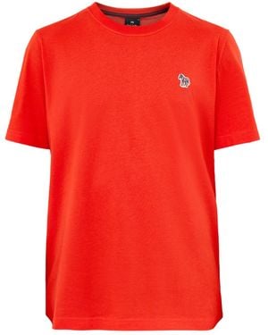 Paul Smith Zebra Short Sleeves Tee - Red