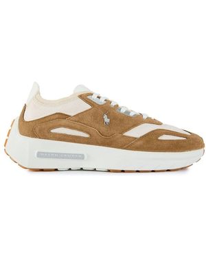Polo Ralph Lauren Boerum Lace Trainers - Natural