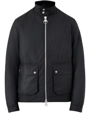 Barbour Lutlaw Harrington Wax Jacket - Black