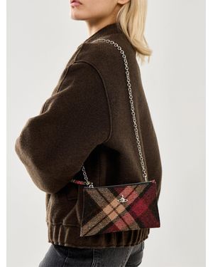 Vivienne Westwood Small Flat Zip Clutch Bag - Brown