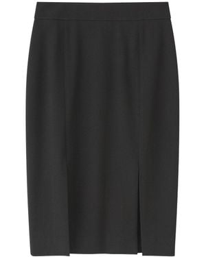 LK Bennett Women's Sky Lenzingtm Ecoverotm Viscose Blend Crepe Pencil Skirt - Black