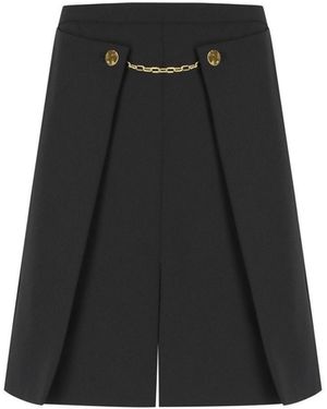 Ganni Falda mini twill negra - Negro
