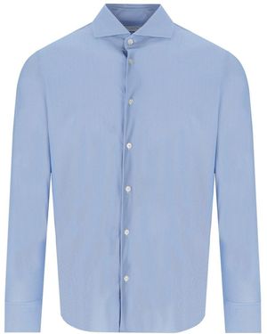 ARCHIVIUM Chemise Effet Oxford - Bleu