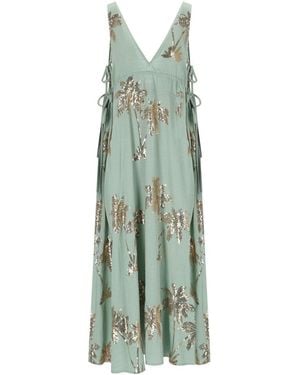 Traffic People The Last Song Aqua Long Dress - Green
