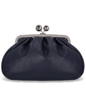 Weekend by Maxmara Pasticcino Cubico Medium Clutch Bag - Blue