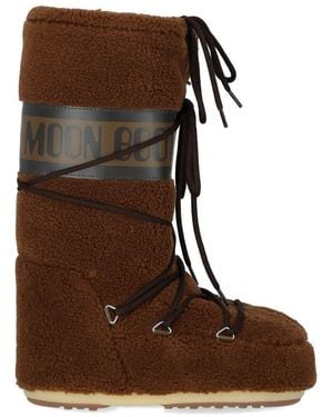 Moon Boot Icon Fleece Snow Boot - Brown