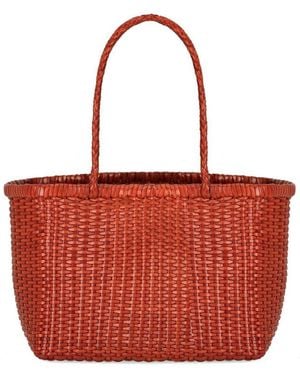 Dragon Diffusion Borsa Shopping Weave Small - Rosso
