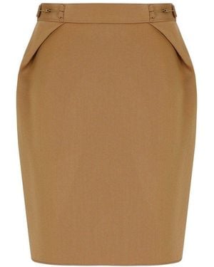 Elisabetta Franchi Mini Skirt - Natural