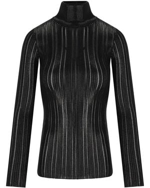 Elisabetta Franchi Turtleneck Top - Black